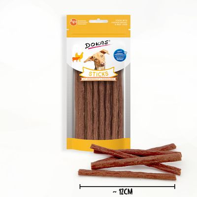 Dokas Sticks 60 g - med ankbröst, ankhjärta och anklever (60 g)