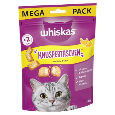 Whiskas Temptations - Kip en Kaas 180g Whiskas Temptations - Kip en Kaas 180g