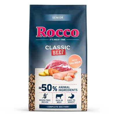 Rocco Senior Classic bœuf avec saumon - 10 kg
