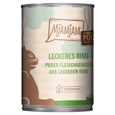 Sparpaket MjAMjAM purer Fleischgenuss 24 x 400 g leckeres Rind pur