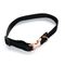 Heim Halsband geriegelt Rosé, schwarz 30 - 50 cm Halsumfang, 18 mm breit