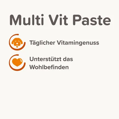 Multi Vit Paste. Täglicher Vitamingenuss. Unterstützt das Wohlbefinden.