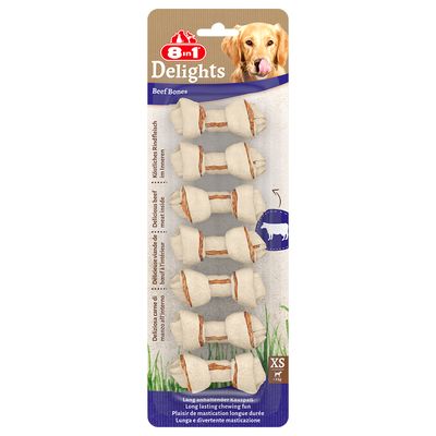 8in1 Delights žvýkací kosti, hovězí XS, 84 g (7 kusů )