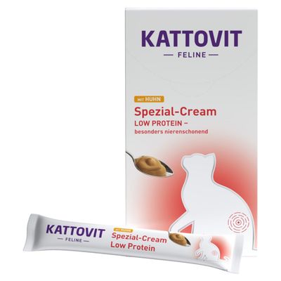 Kattovit Spezial-Cream Low Protein 24 x 15 g con Pollo