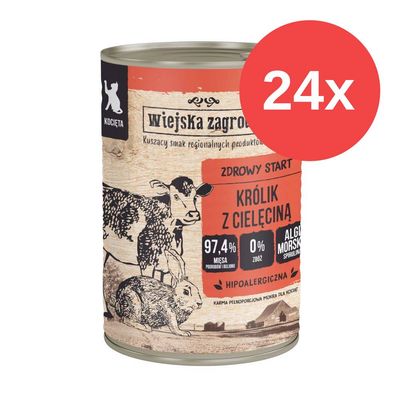 Sparpaket Wiejska Zagroda Cat 24 x 400 g