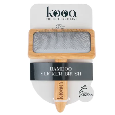 kooa Bamboo Slicker Brush - 15.5 x 12.2cm (L x W)