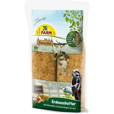 JR Garden Peanut Bar Bird Feeder & Peanut Bar - 2 x 350g JR Garden Peanut Bar Nuts & Elderflower 