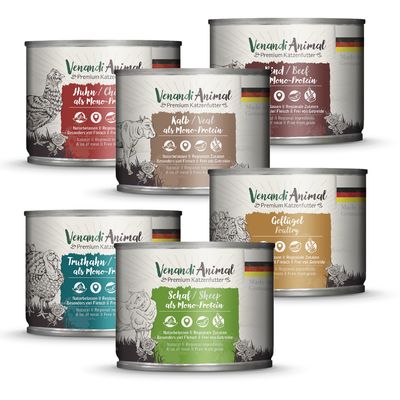 Mixpack Venandi Animal 6 x 200 g Mix (6 Sorten)
