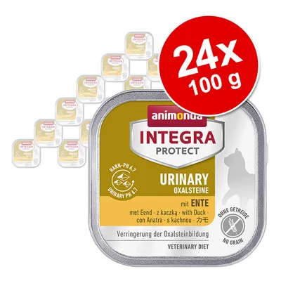 Animonda Integra Protect Urinary Oxalsteine med and, uden korn. Urin-pH 6-7. Pakke: 24x100g. Reducerer oxalatsten. Veterinary Diet. Animonda Integra Protect Urinary Oxalsteine med and, uden korn. Urin-pH 6-7. Pakke: 24x100g. Reducerer oxalatsten. Veterinary Diet.
