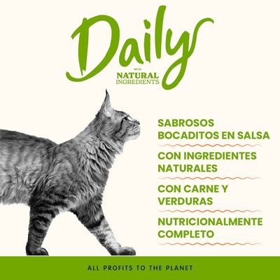 Almo Nature Daily Menu 24 x 70 g - Pack Ahorro - Pollo y buey