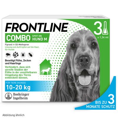 Frontline® Combo Spot-on Hund M (10 - 20 kg) 2 x 3 Pipetten x 1,34 ml