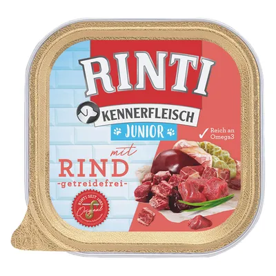 RINTI Kennerfleisch Junior s hovädzím, bez obilnín, bohaté na Omega3. Originál od roku 1983.
