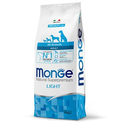 Monge Natural Superpremium All Breeds Ljus lax med ris - 12 kg