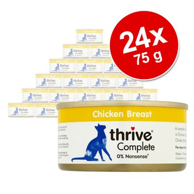 Lot Thrive Complete 24 x 75 g pour chat Fisch-Mix (4 Sorten)