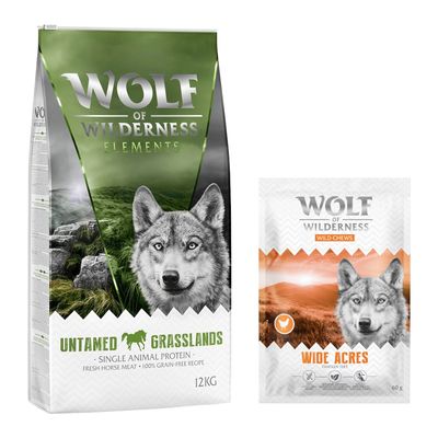 Wolf of Wilderness Elements Rough Storms, egyféle állati fehérje, friss kacsahús, 100% gabonamentes receptúra, 12 kg.