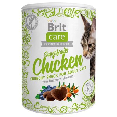 Brit Care Cat Snack Superfruits & Poulet Emballage spécial : 3 x 100 g