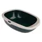 kooa Schalentoilette aus 100% recyceltem Plastik dunkelgrün / beige