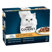Gourmet Perle Pouches Mixed Pack - Saver Pack: Connoisseur's Duo in Gravy (24 x 85g)