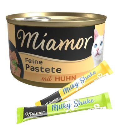 24 x 85 g Miamor Pâté + 8 x 20 g Miamor Milky Shake på köpet!