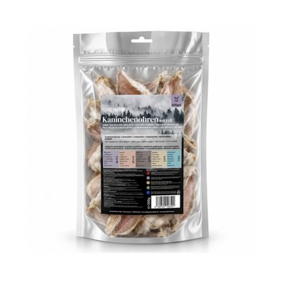 George & Bobs pamlsky pro psy 200 g králičí uši se srstí