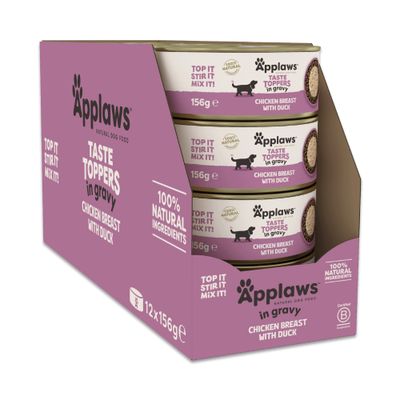 Applaws Taste Toppers Natural i saus 12 x 156 g