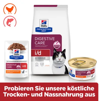 Hill's Prescription Diet i/d Digestive Care Mousse für Katzen Huhn - Sparpaket: Huhn (24 x 85 g)