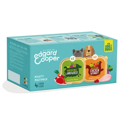 Edgard & Cooper Chien adulte 4 x 300 g - mélange (2 variétés)
