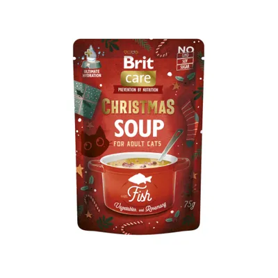 Sparpaket Brit Care Katzensuppen 30 x 75 g - Weihnachts-Mix
