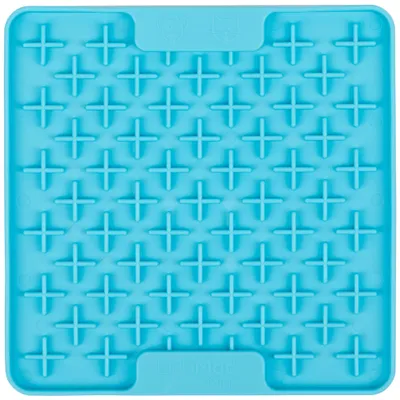 LickiMat Schleckmatte Mini Buddy, türkis - L 15 x B 15 x H 1 cm