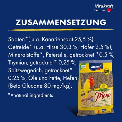 Vitakraft Menü Kanarien - 10 kg