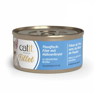 Catit Cuisine filet z tuniaka - výhodné balenie: tuniak s kuracím (12 x 75 g) Catit Cuisine filet z tuniaka - výhodné balenie: tuniak s kuracím (12 x 75 g)