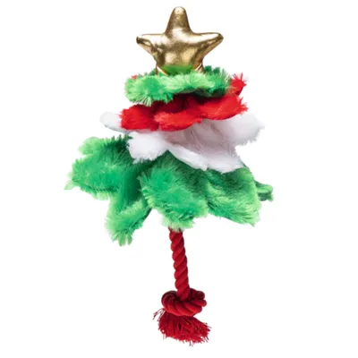 beeztees Christmas Tree Dog Toy - Fir: 30 x 20 x 15 cm (L x W x H)