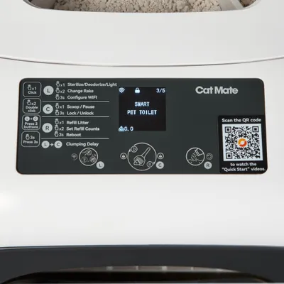 Cat Mate Slimme Kattenbak met App-bediening - wit