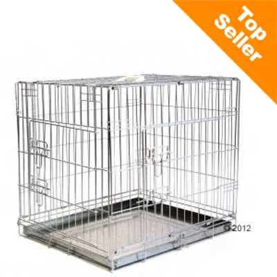 Cage en métal avec plateau amovible, étiquette orange en haut à droite indiquant « Top Seller »
