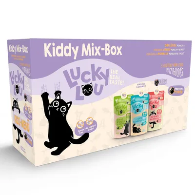 Lucky Lou Kiddy Mix-Box 12 x 125 g - Mixpaket (3 Sorten)