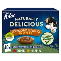 Felix Naturally Delicious gazdaságos csomag 20 x 80 g - Tanyasi válogatás aszpikban