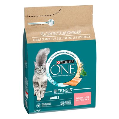 Purina ONE Adult Somon și cereale integrale 2,8 kg