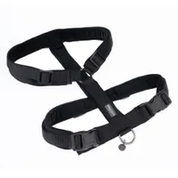 Nomad Tales Blush Harness - Ebony - Size M: 53 - 71 Chest Circumference, 20mm Width