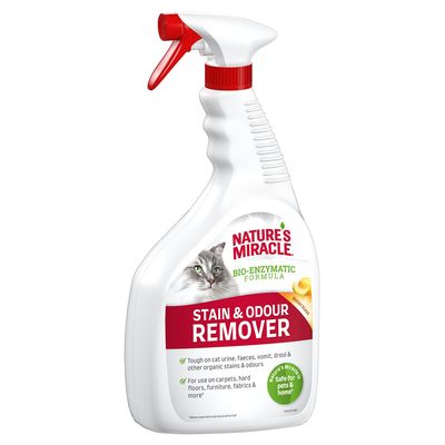 Nature's Miracle Bio-Enzymatic Formula Stain & Odour Remover, entfernt Flecken und Gerüche, sicher für Haustiere und Zuhause, geeignet für Teppiche, Hartböden, Möbel, Textilien.