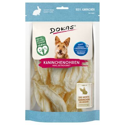 Dokas konijnenoren gedroogd zonder vacht