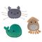 Lot de jouets TIAKI Ocean Gang avec menthe à chat lot de 3 jouets
