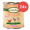 Sparpaket Lukullus Naturkost Junior 24 x 800 g Mix (Huhn & Kalb, Putenherzen & Lamm)
