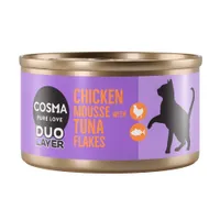 Cosma DUO Layer Saver Pack 24 x 70g - Chicken Mousse with Tuna Flakes