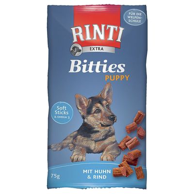 RINTI Extra Bitties Puppy Kylling 75 g (Kylling & Okse)