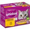 Whiskas Senior buste 12 x 85 g Alimento umido per gatto 11+ Selezione Carni Bianche in Gelatina