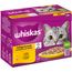 Whiskas Senior buste 12 x 85 g Alimento umido per gatto 11+ Selezione Carni Bianche in Gelatina