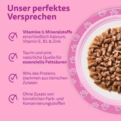 Jumbopack Whiskas Junior Frischebeutel 96 x 85 g - Klassische Auswahl in Sauce