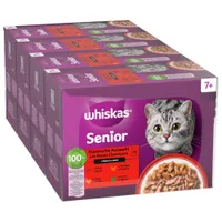 Whiskas Senior Maaltijdzakjes 48 x 85 g Kattenvoer - 7+ Klassieke selectie in saus
