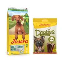 12,5 kg Josera Adult + 180 g Denties Snack gratis! - Daily Menu Lachs + Truthahn & Apfel