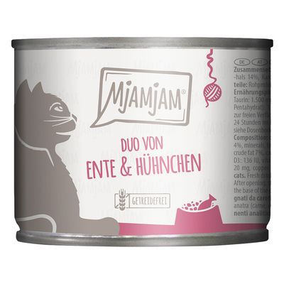MjAMjAM Duo 6 x 200 g kachní a kuřecí s mrkví